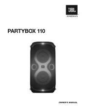 JBL Partybox 110 Owners Manual English