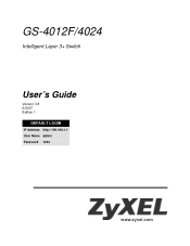 ZyXEL GS-4012F User Guide