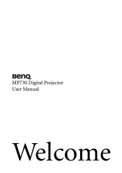 BenQ MP730 User Manual
