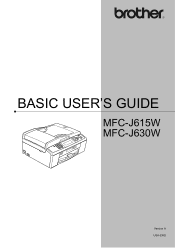 Brother International MFC-J615W Basic Users Manual - English