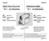 Samsung SCD965 Quick Guide (easy Manual) (ver.1.0) (English)