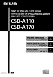 AIWA CSD-A110 Operating Instructions