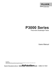 Fluke P3022-INH2O Product Manual