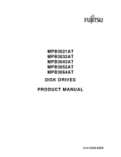 Fujitsu MPB3043AT Product Manual