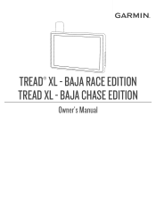 Garmin Tread XL - Baja Race Edition Owners Manual
