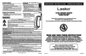 Lasko CC23155 User Manual