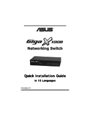 Asus GIGAX1008 Quick Installation Guide