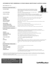LiftMaster VFOH VFOH Data Sheet-French