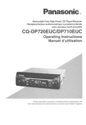 Panasonic CQDP710EUC CQDP710EUC User Guide
