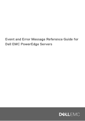 Dell PowerEdge C6420 Event and Error Message Reference Guide for EMC PowerEdge Servers