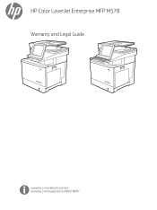 HP Color LaserJet Enterprise MFP M578 Warranty and Legal Guide