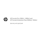 HP Scanjet 7000 Warranty and Legal Guide
