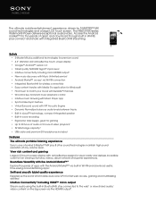 Sony NWZ-Z1060BLK Marketing Specifications