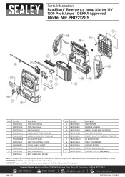 Sealey PBI2212GS Parts Diagram