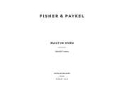 Fisher and Paykel OB24SD16PLX1 Installation Guide Wall Oven