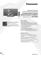 Panasonic SCHC20 SAHC20 User Guide