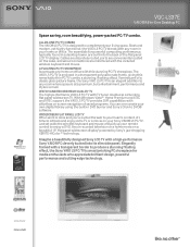 Sony VGC-LS37E Marketing Specifications