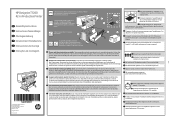 HP DesignJet T7200 Assembly Instructions 1