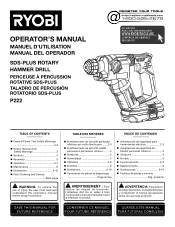 Ryobi P222K1 Operation Manual