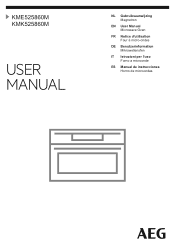 AEG KME525860M User Manual