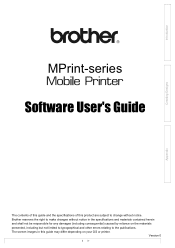 Brother International MW-145BT Software Users Manual - English