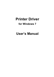 Kyocera KM-4800w KM-4800W Printer Driver User's Manual for Windows 7