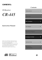 Onkyo CS-445 Owner Manual