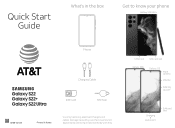 Samsung Galaxy S22 Ultra ATT Quick Start Guide