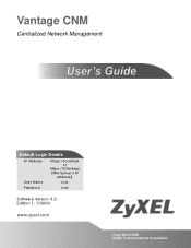 ZyXEL Vantage CNM 2.3 User Guide