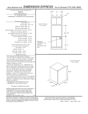 Maytag CWE4800ACB Dimension Guide