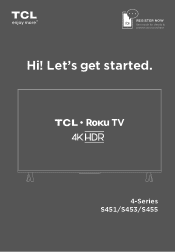 TCL 85 inch 4-Series 4-Series Quick Start Guide