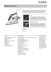 AEG DB6120-U Specification Sheet