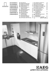 AEG Hob2Hood Connection Integrated 90cm Chimney Hood Stainless Steel X99484MD10 Product Manual