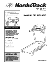 NordicTrack T11.5 Treadmill Spanish Manual