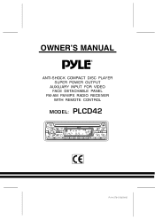 Pyle PLCD42M Owners Manual