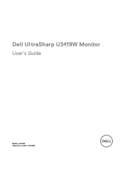 Dell U3419W UltraSharp Monitor Users Guide