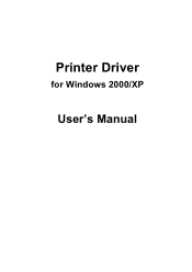 Kyocera KM-4800w KM-4800w Print Driver for Windows 2000/XP User's Manual