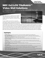 NEC X462UNV-TMX4P Video Wall Solutions Specification Brochure