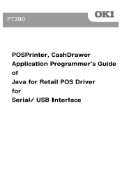 Oki PT390 LAN Java POS Application Programmers Guide