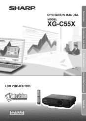 Sharp XG-C55X XG-C55X Operation Manual