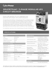 CyberPower SMUCB175UAC Datasheet