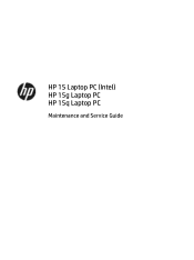 HP 15-ra000 Maintenance and Service Guide 1