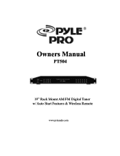 Pyle PT504 PT504 Manual 1
