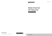 Sony STR-DA5700ES Operating Instructions (Large File - 11.23 MB)
