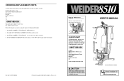 Weider Weevsy8711 Instruction Manual