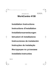 Xerox 4150 Installation Instructions