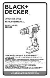 Black & Decker BDCD8C Instruction Manual