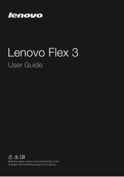 Lenovo Flex 3-1470 Laptop (English) User Guide - Lenovo Flex 3-1470, Flex 3-1570