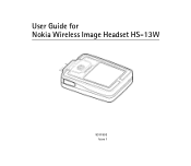Nokia Wireless Image Headset HS-13W User Guide