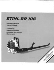 Stihl BR 106 Instruction Manual